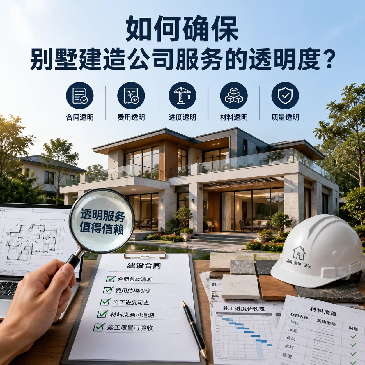 在 贵定 如何确保别墅建造公司服务的透明度?