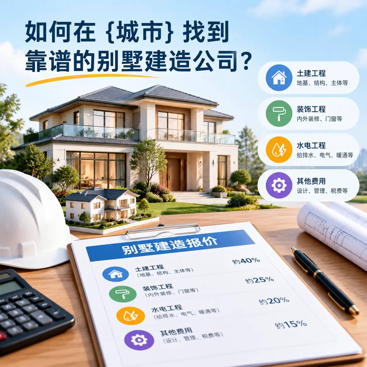 如何在 贵定 找到靠谱的别墅建造公司？