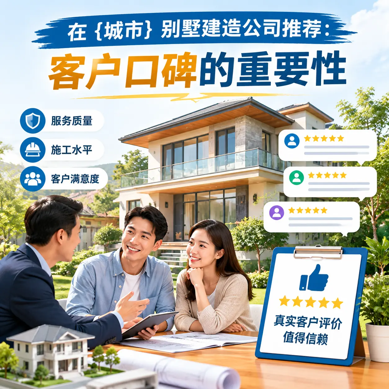 在 贵定 别墅建造公司推荐:客户口碑的重要性