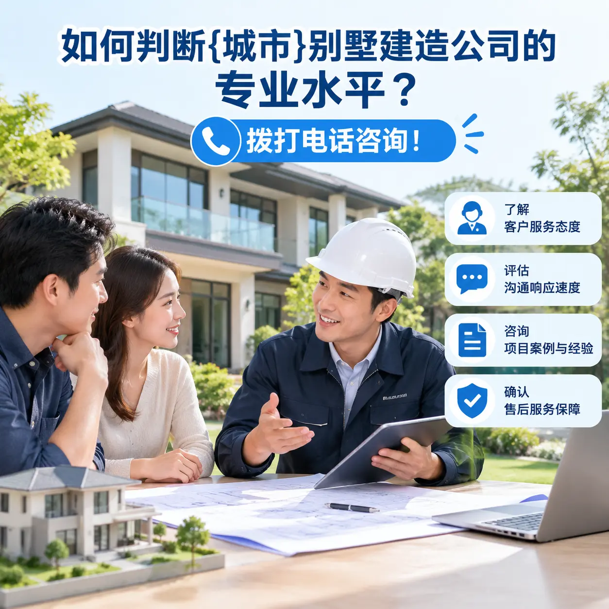 如何判断贵定别墅建造公司的专业水平?拨打电话咨询!